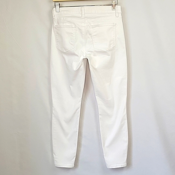Pistola Skinny Ankle Jeans Mid Rise Bright White Size 28 - Picture 2 of 13